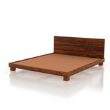 Mark Solid Sheesham Wood Platform Bed - 3 Years Warranty