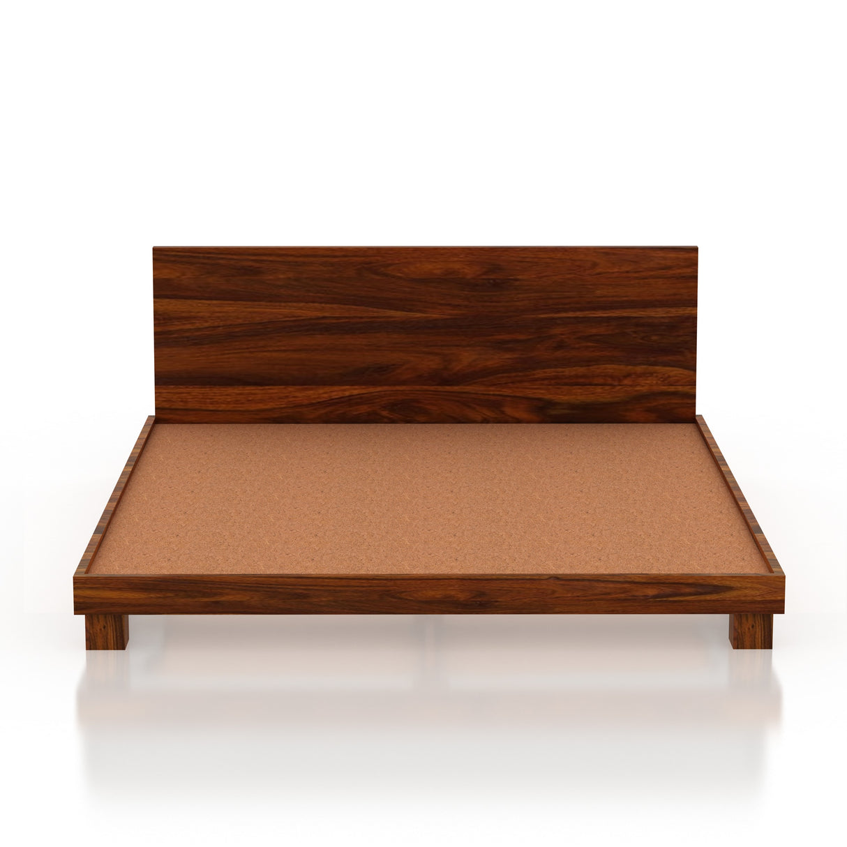 Mark Solid Sheesham Wood Platform Bed - 3 Years Warranty