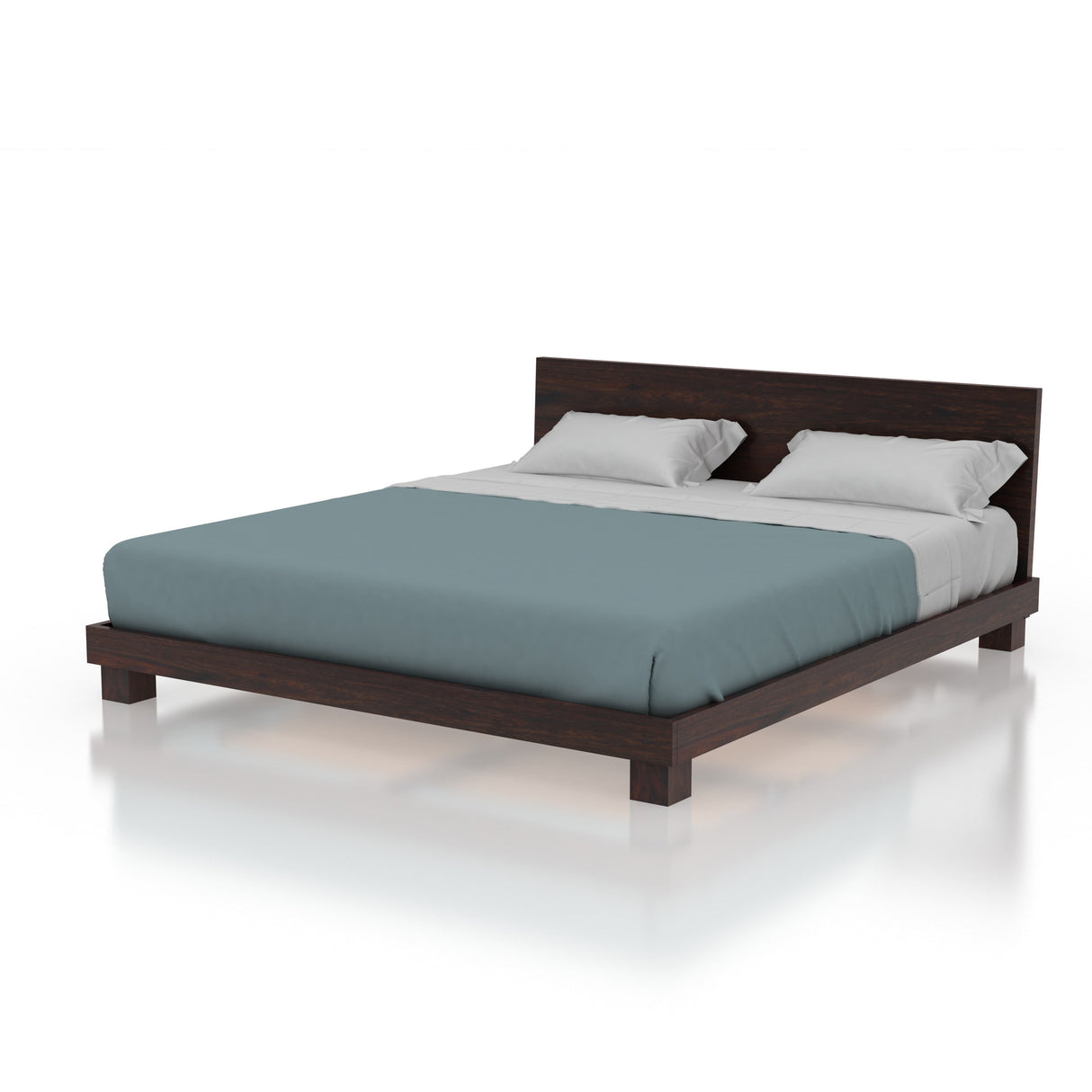Mark Solid Sheesham Wood Platform Bed - 3 Years Warranty