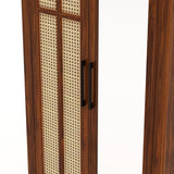 Robuston Solid Sheesham Wood Wardrobe With Two Doors, Mirror and Two Drawers - 3-Year