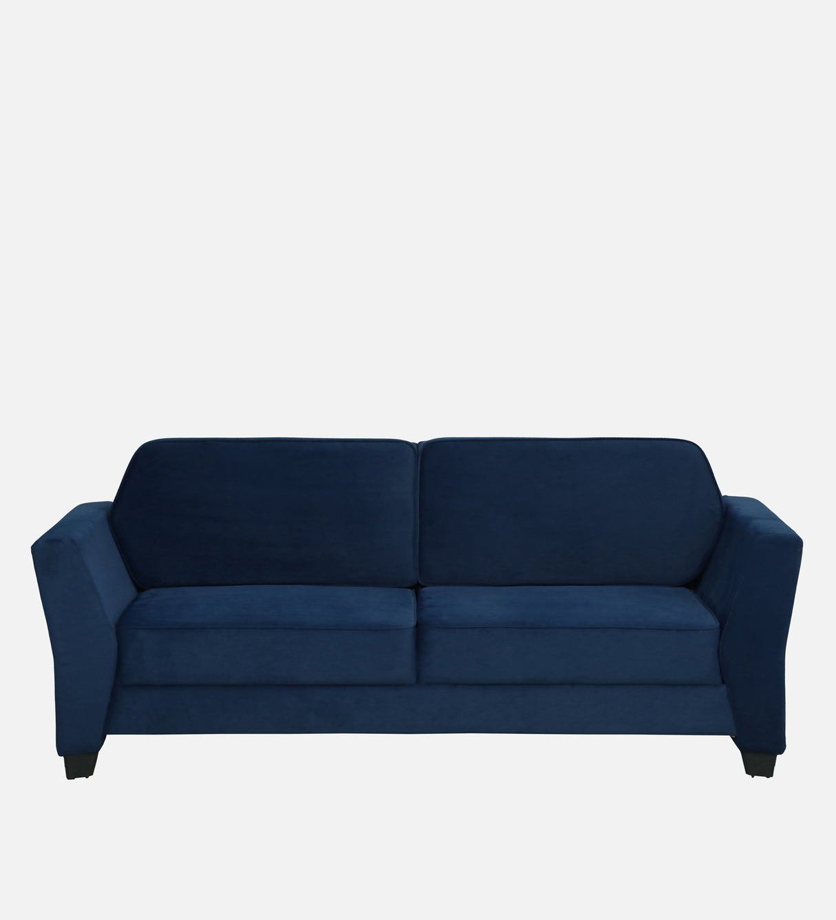 SANTORI Three Seater Upholstered Sofa Velvet - 12 Months Warranty - NAVY BLUE