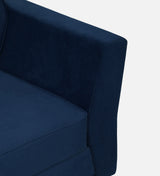 SANTORI Three Seater Upholstered Sofa Velvet - 12 Months Warranty - NAVY BLUE
