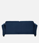SANTORI Three Seater Upholstered Sofa Velvet - 12 Months Warranty - NAVY BLUE