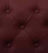 RAJ Three Seater Upholstered Sofa Leatherette - 12 Months Warranty - MAROON