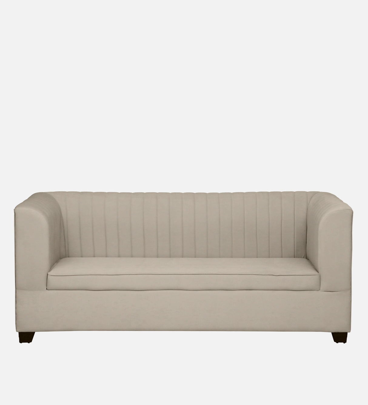 VENUS Three Seater Upholstered Sofa Velvet - 12 Months Warranty - SEASAME
