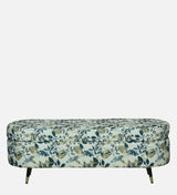 RYKER Upholstered Ottoman Bench With Storage - 12 Months Warranty(Floral)