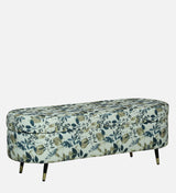 RYKER Upholstered Ottoman Bench With Storage - 12 Months Warranty(Floral)