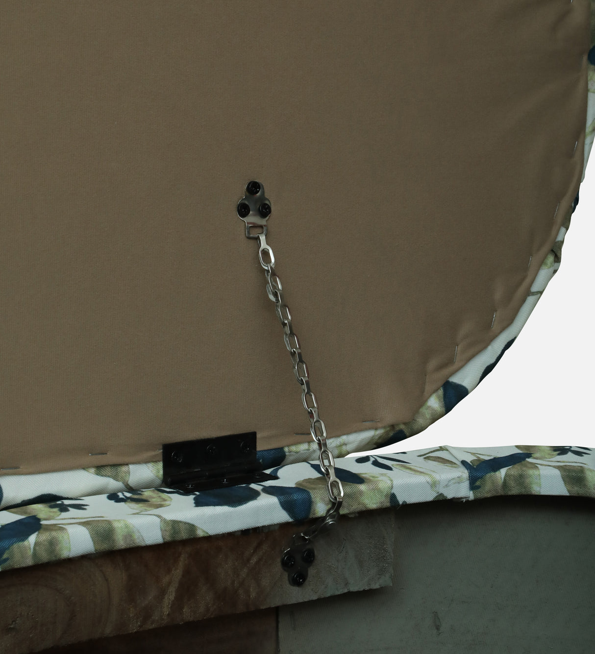 RYKER Upholstered Ottoman Bench With Storage - 12 Months Warranty(Floral)