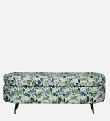 RYKER Upholstered Ottoman Bench With Storage - 12 Months Warranty(Floral)