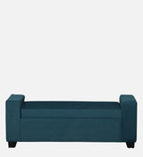 BOLT Upholstered Ottoman Bench With Storage - 12 Months Warranty(Teal Color)