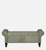 FABRIO Upholstered Ottoman Bench With Storage - 12 Months Warranty(Beige Suede)