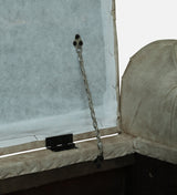 FABRIO Upholstered Ottoman Bench With Storage - 12 Months Warranty(Beige Suede)