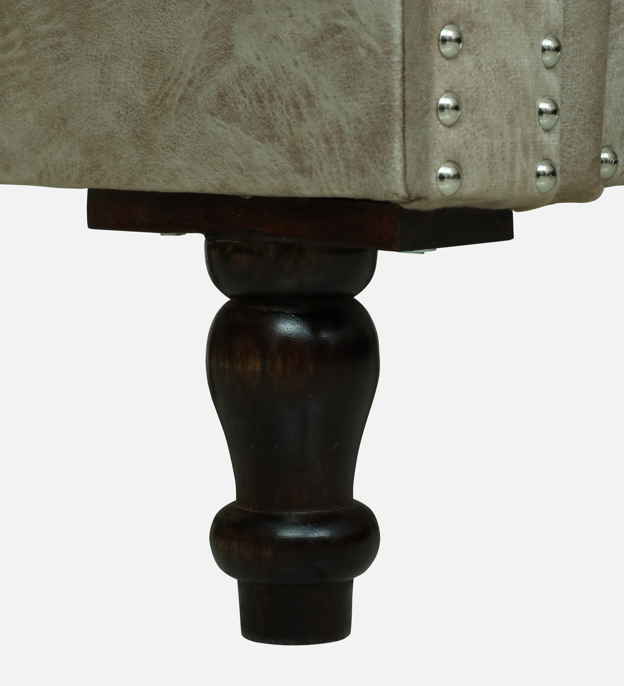 FABRIO Upholstered Ottoman Bench With Storage - 12 Months Warranty(Beige Suede)