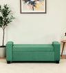 BOLT Upholstered Ottoman Bench With Storage - 12 Months Warranty(Oasis Color)