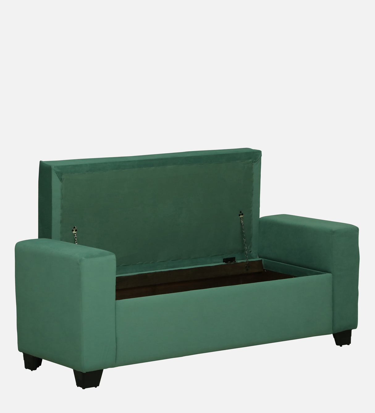 BOLT Upholstered Ottoman Bench With Storage - 12 Months Warranty(Oasis Color)