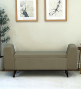 Mayor Upholstered Ottoman Bench With Storage - 12 Months Warranty(Brown)