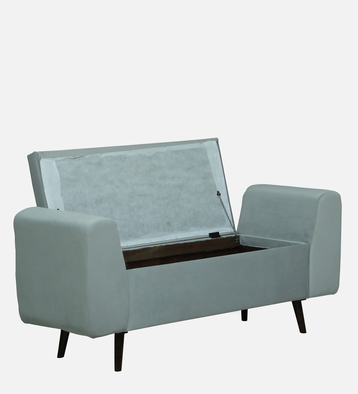 Mayor Upholstered Ottoman Bench With Storage - 12 Months Warranty(Grey)