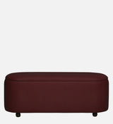 ROMAN Upholstered Ottoman Bench With Storage - 12 Months Warranty(Wine)