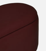 ROMAN Upholstered Ottoman Bench With Storage - 12 Months Warranty(Wine)