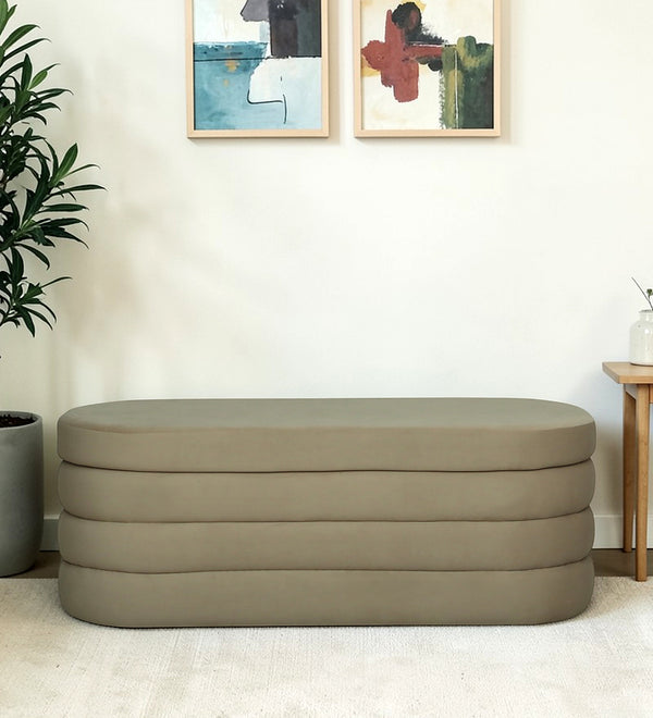 EMPEROR Upholstered Ottoman Bench With Storage - 12 Months Warranty(Mangolia)