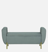 ELLEY Upholstered Ottoman Bench With Storage - 12 Months Warranty(Grey)