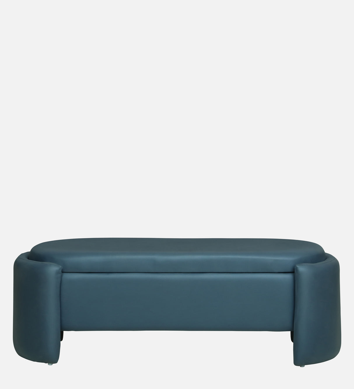 LOUISE Upholstered Ottoman Bench With Storage - 12 Months Warranty(Teal Blue)