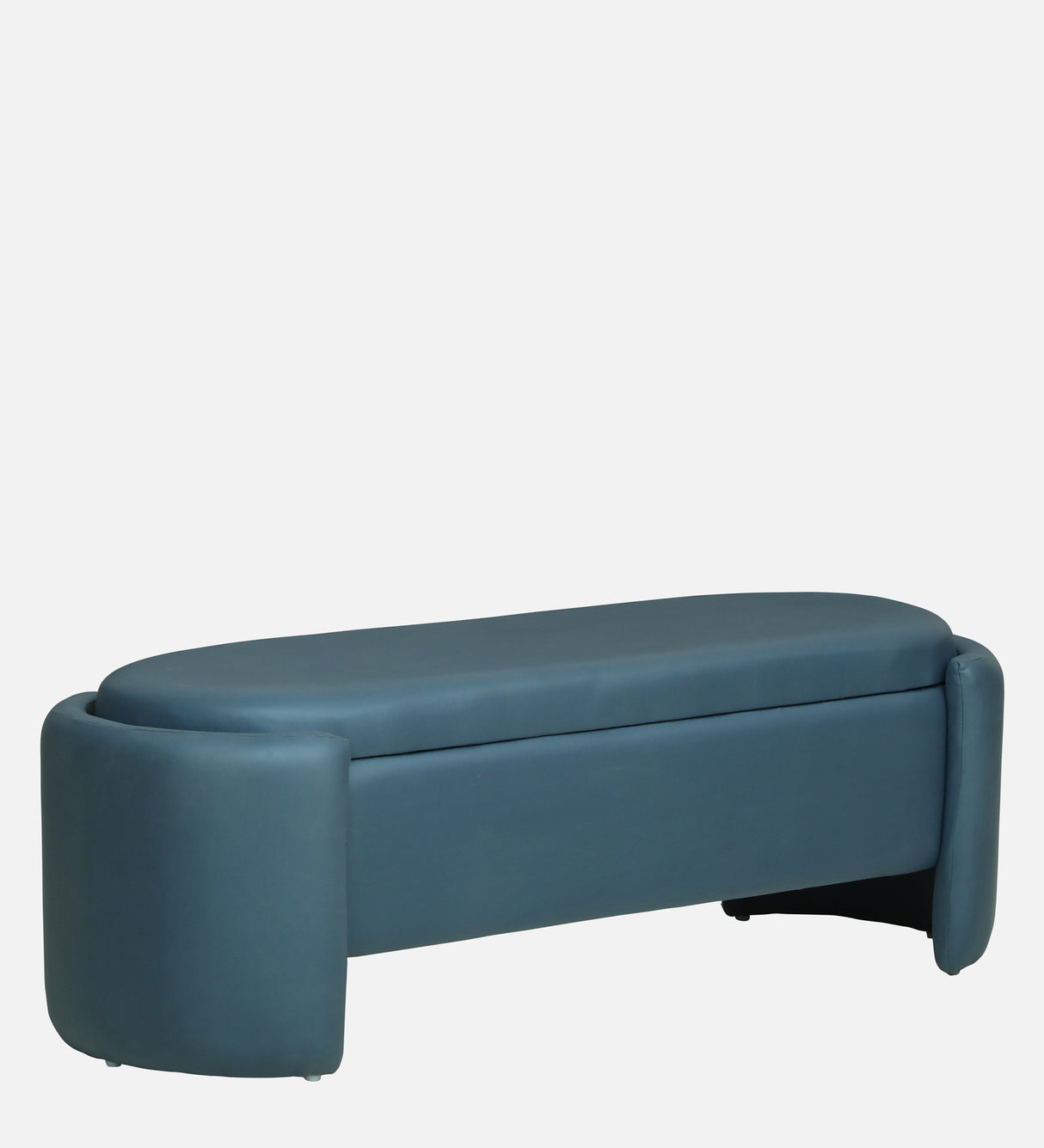 LOUISE Upholstered Ottoman Bench With Storage - 12 Months Warranty(Teal Blue)