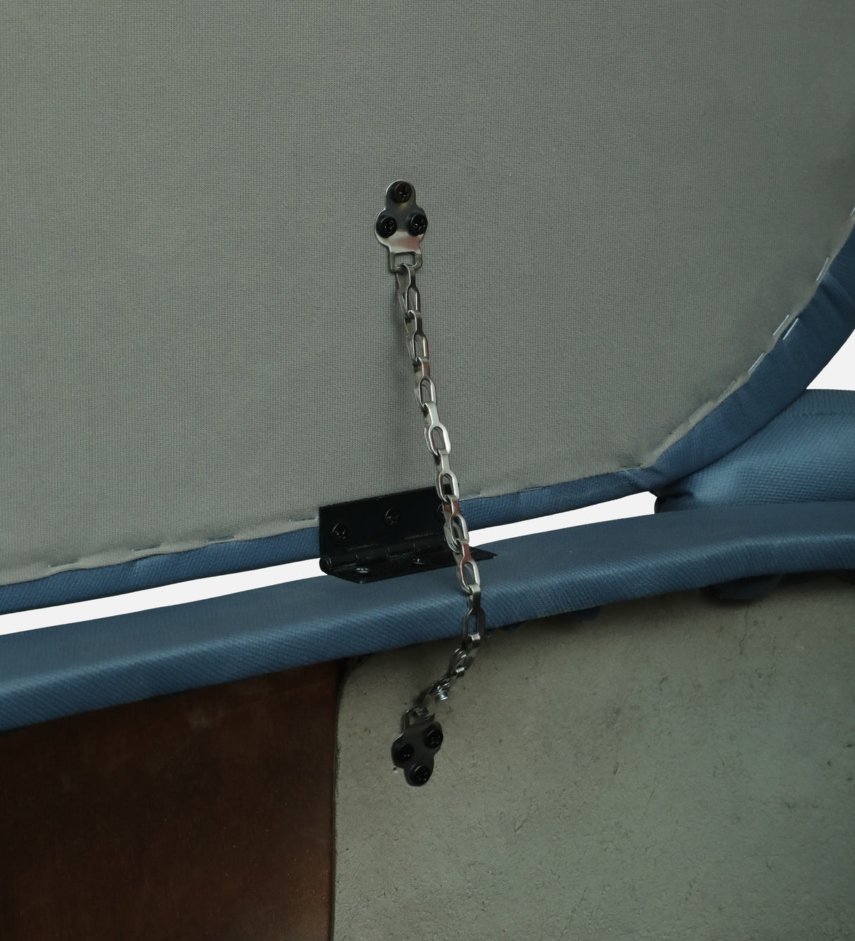 LOUISE Upholstered Ottoman Bench With Storage - 12 Months Warranty(Teal Blue)