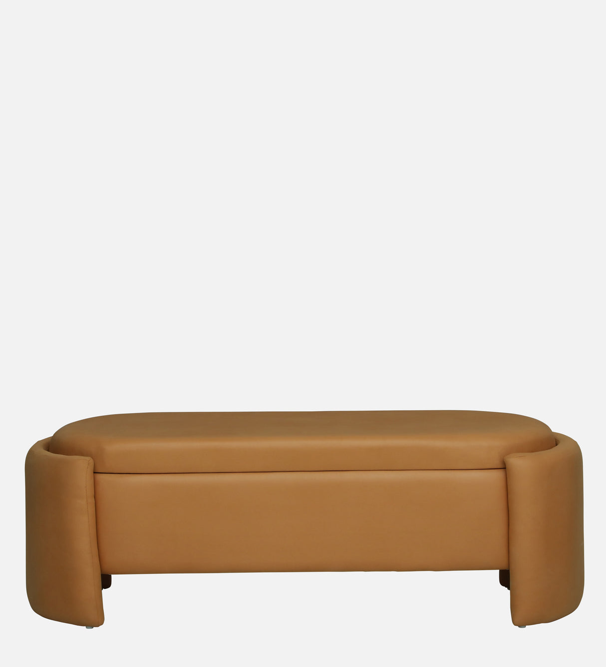 LOUISE Upholstered Ottoman Bench With Storage - 12 Months Warranty(SAFFRON)