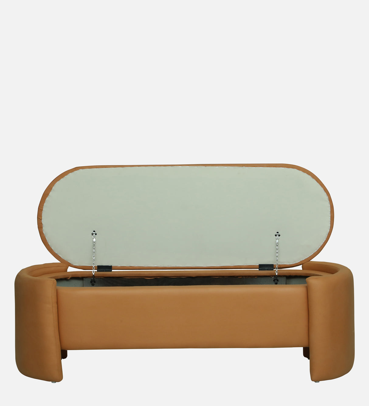 LOUISE Upholstered Ottoman Bench With Storage - 12 Months Warranty(SAFFRON)