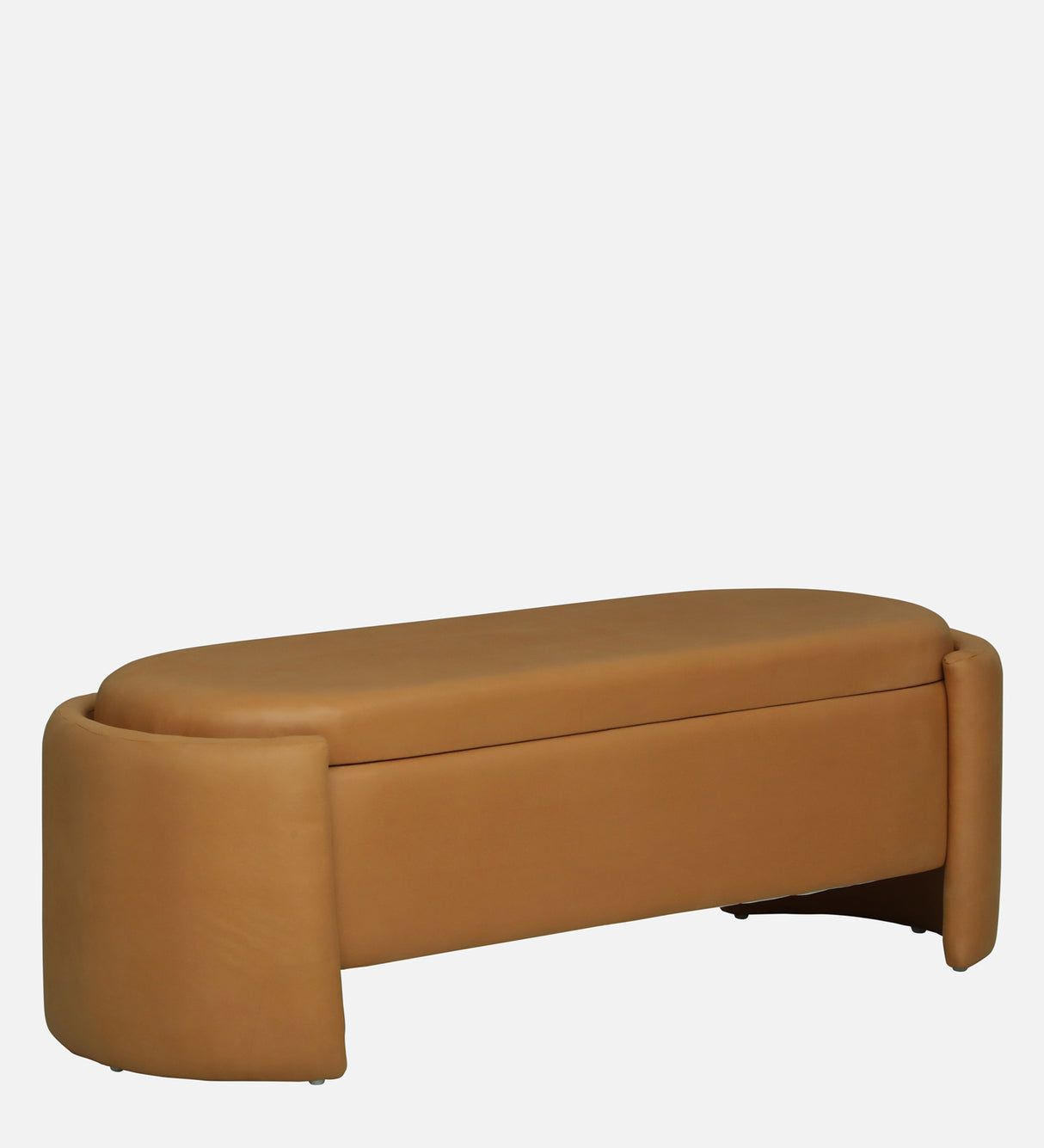 LOUISE Upholstered Ottoman Bench With Storage - 12 Months Warranty(SAFFRON)