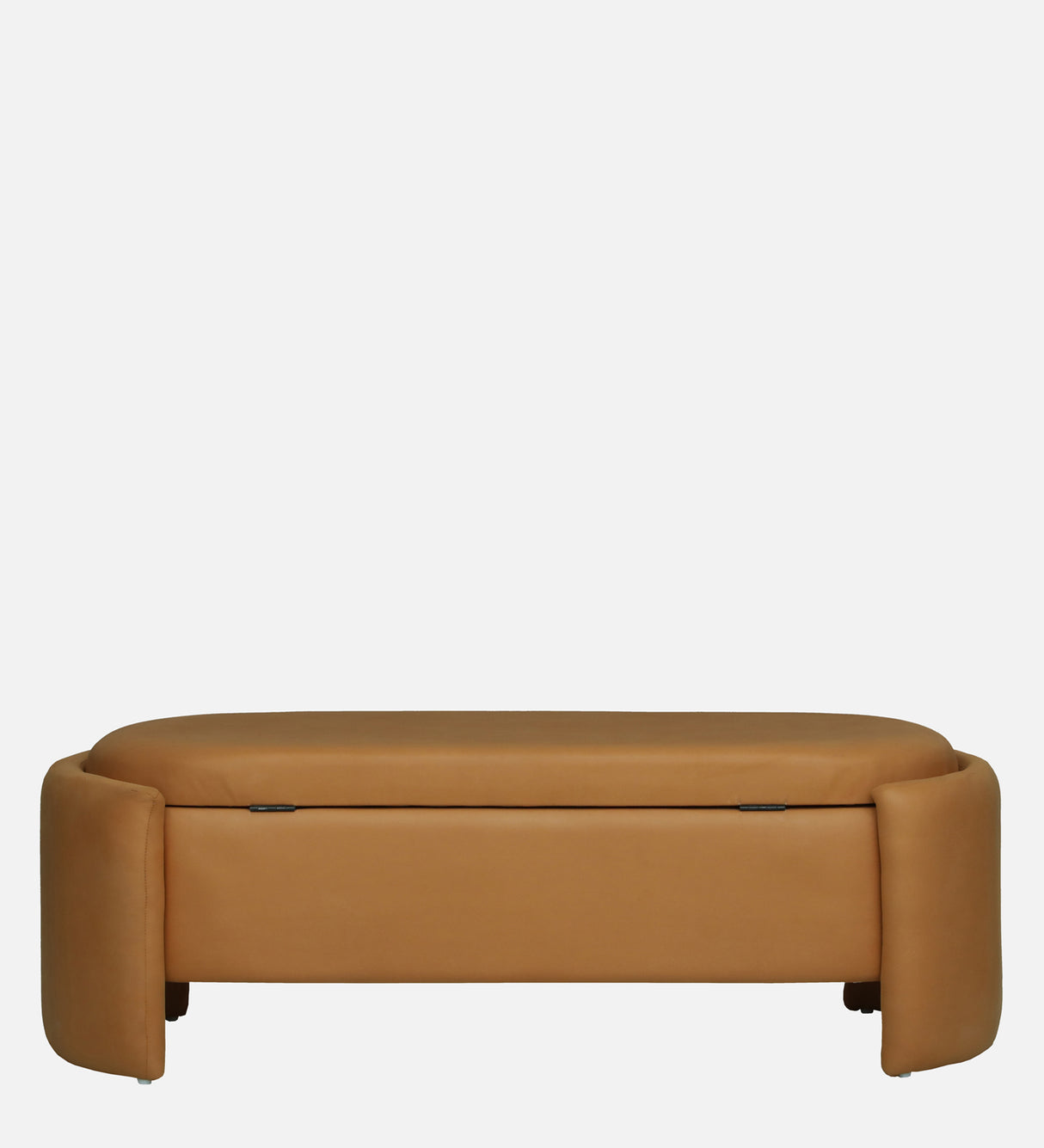 LOUISE Upholstered Ottoman Bench With Storage - 12 Months Warranty(SAFFRON)