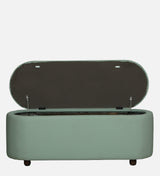 ROMAN Upholstered Ottoman Bench With Storage - 12 Months Warranty(Oasis)