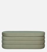 EMPEROR Upholstered Ottoman Bench With Storage - 12 Months Warranty(Cream)