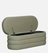 EMPEROR Upholstered Ottoman Bench With Storage - 12 Months Warranty(Cream)