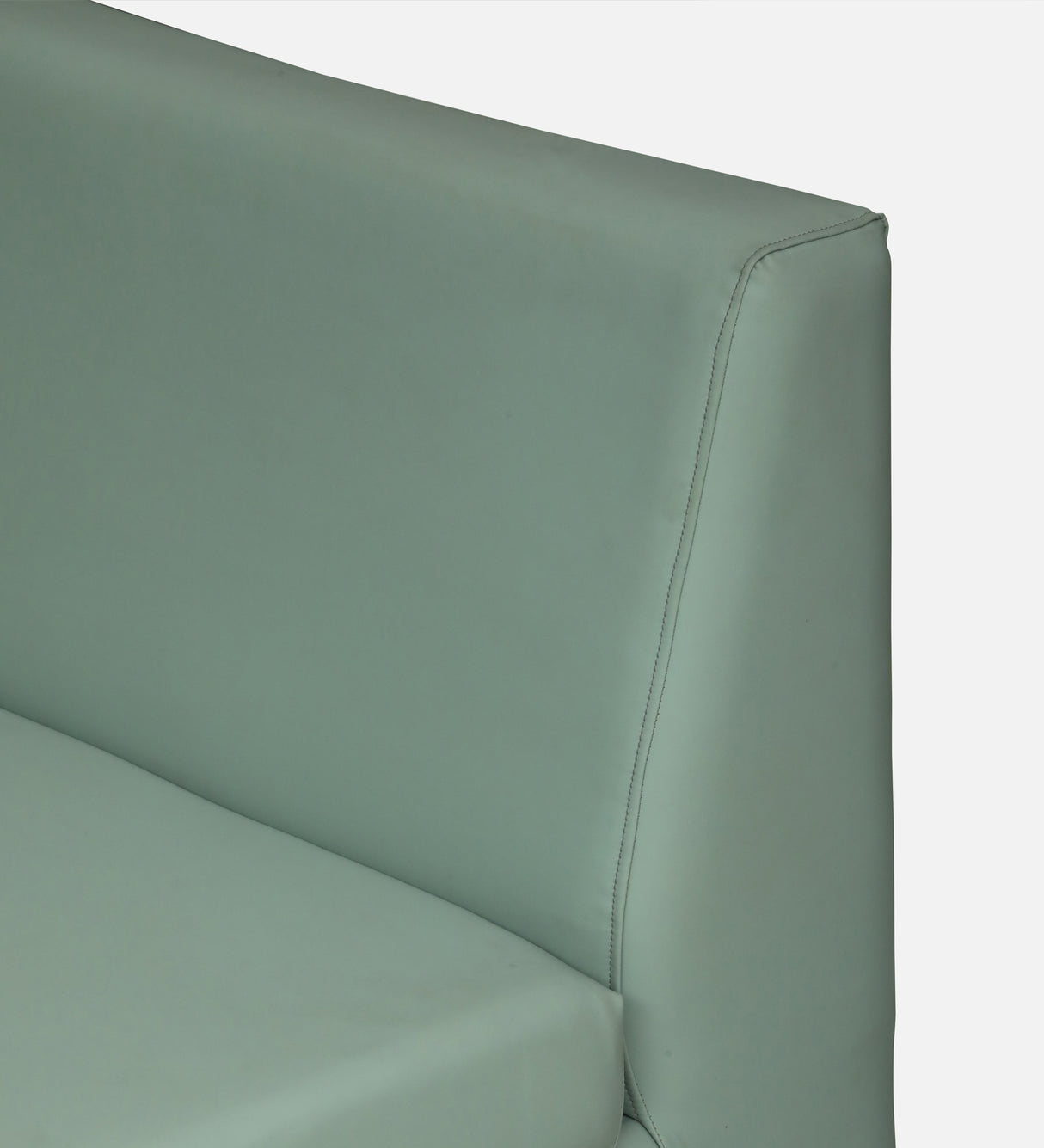 Mayor Leatherette Fabric LHS Lounger With Hydraulic Storage In Oasis Color