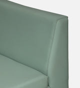 Mayor Leatherette Fabric LHS Lounger With Hydraulic Storage In Oasis Color
