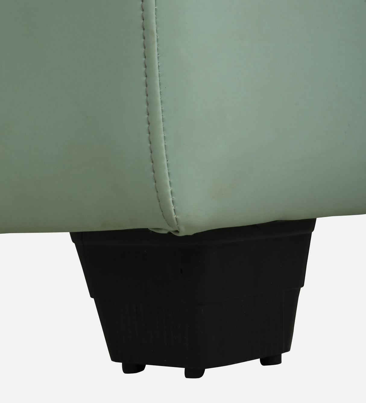 Mayor Leatherette Fabric LHS Lounger With Hydraulic Storage In Oasis Color