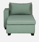 Mayor Leatherette Fabric LHS Lounger With Hydraulic Storage In Oasis Color