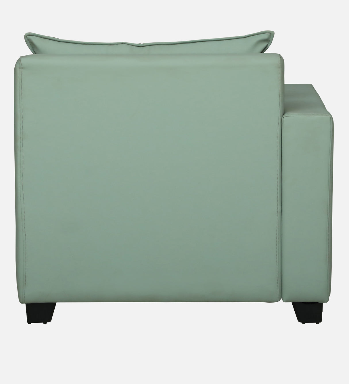 Mayor Leatherette Fabric LHS Lounger With Hydraulic Storage In Oasis Color