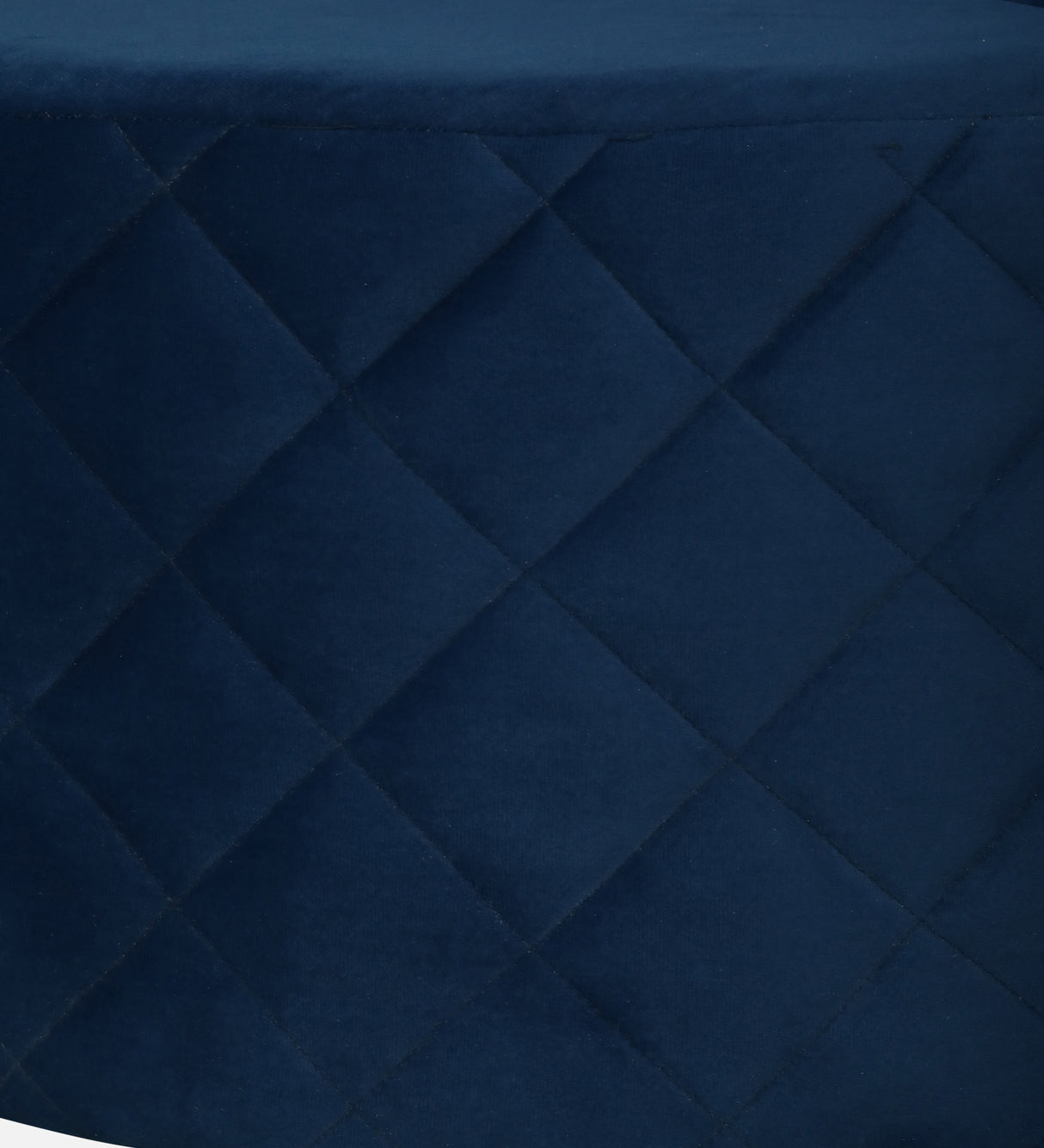 Victoria Velvet Fabric LHS Lounger In Navy Blue Color