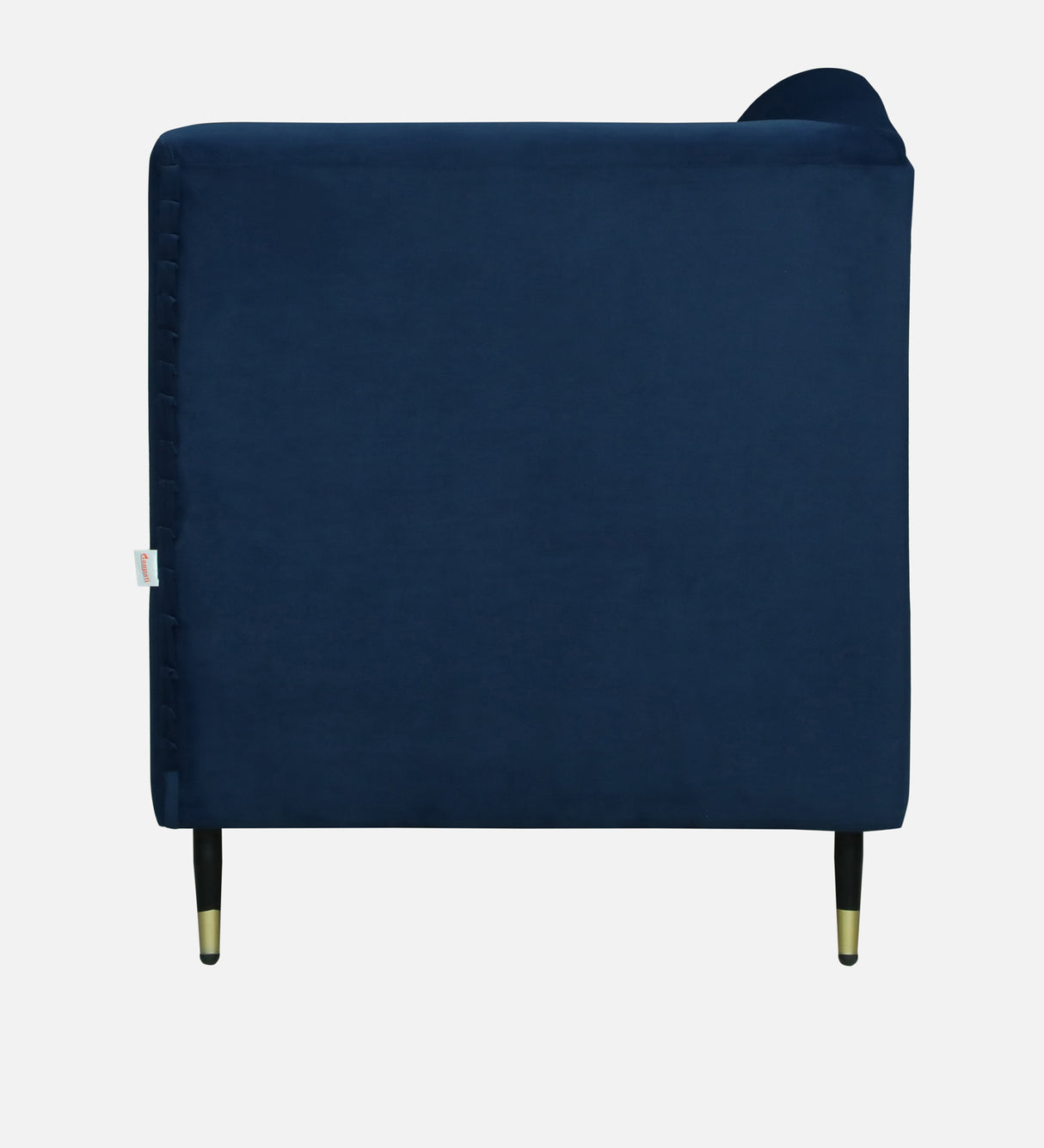 Victoria Velvet Fabric LHS Lounger In Navy Blue Color