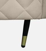 Victoria Velvet Fabric LHS Lounger In Cream Color