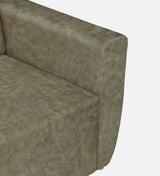 Roman Three Seater Upholstered Sofa Velvet - 12 Months Warranty - Beige Suede