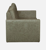Roman Three Seater Upholstered Sofa Velvet - 12 Months Warranty - Beige Suede