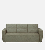 Roman Three Seater Upholstered Sofa Velvet - 12 Months Warranty - Beige Suede
