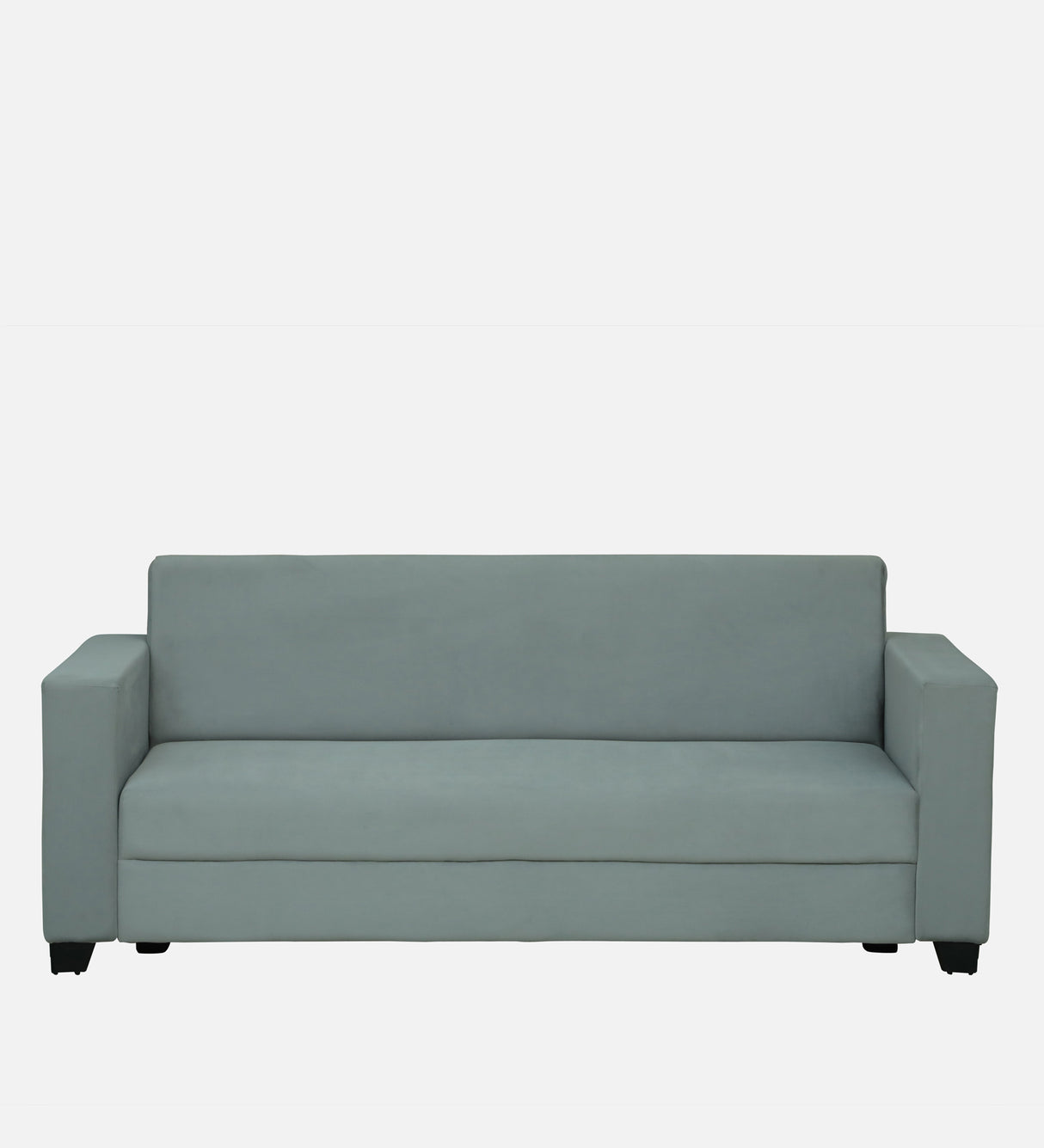 OOTY Three Seater Upholstered Sofa Velvet - 12 Months Warranty - GREY