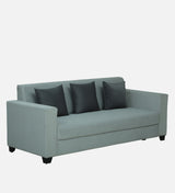 OOTY Three Seater Upholstered Sofa Velvet - 12 Months Warranty - GREY