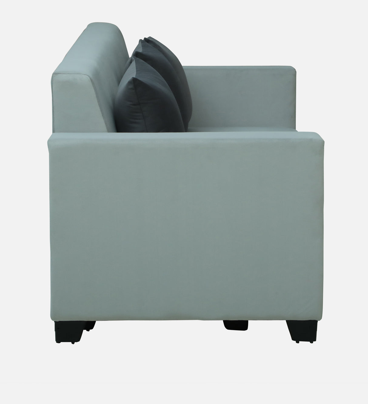 OOTY Three Seater Upholstered Sofa Velvet - 12 Months Warranty - GREY
