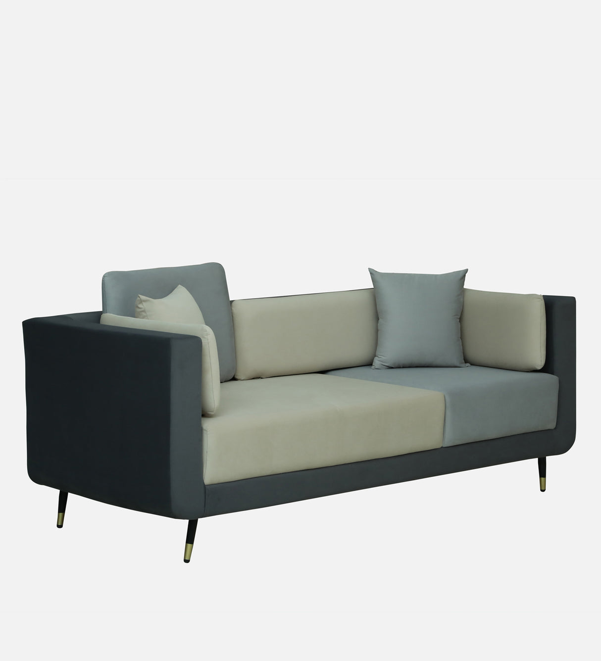 VEGAS Three Seater Upholstered Sofa Velvet - 12 Months Warranty